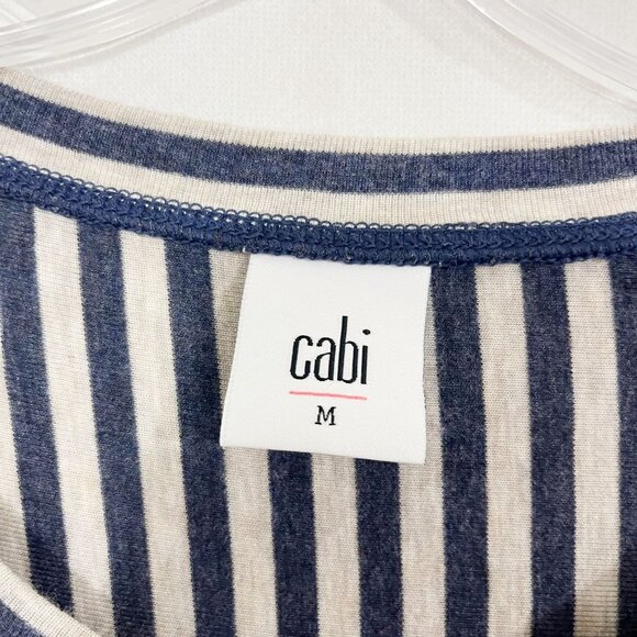 Cabi Ernest Jersey Knit Long Sleeve Top Asymmetrical Hem Soft 3228 - Size Medium - Picture 3 of 6